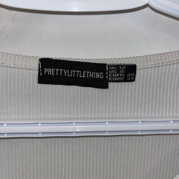 PrettyLittlething button-up white bodysuit - Picture 2 of 2